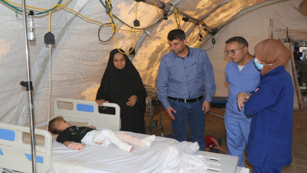 المستشفى الميداني الأردني غزة/83 يواصل تقديم خدماته الإنسانية والطبية في خانيونس