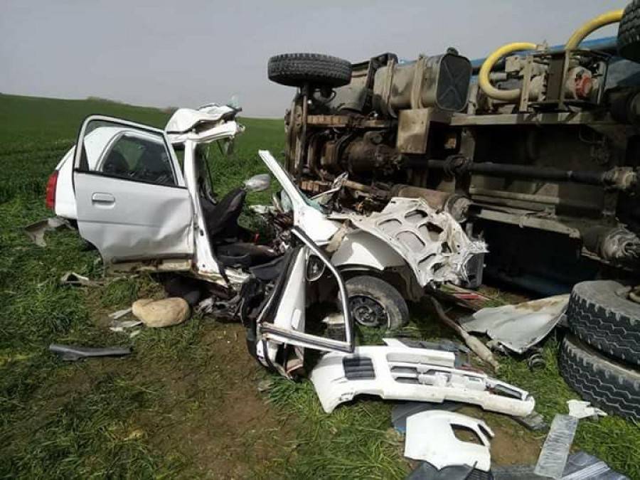 بالصور: مجزرة مرعبة ..  حادث سير يقتل 6 أشخاص من عائلة واحدة