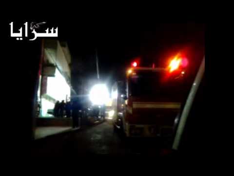 حريق مطعم بشارع مكة