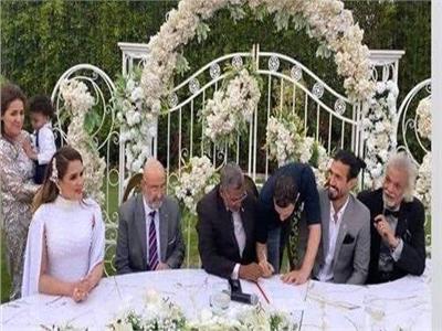 بالصور و الفيديو ..  المذيعة شيما صابر تحتفل بعقد قرانها على لاعب كرة شهير