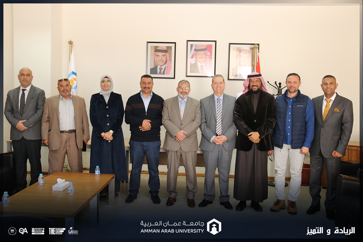 رئيس "عمّان العربية" يستقبل وفداً من منظمة المهمة الموحدة للإغاثة والتنمية (UMR)