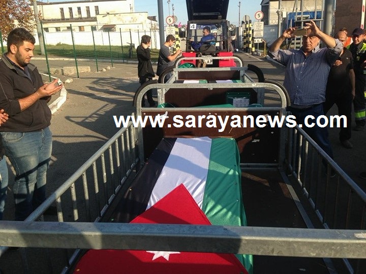 وصول جثامين الطلاب الثلاثة للأردن 