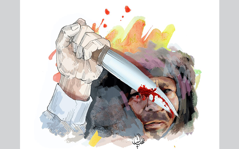 دبي: محاكمة عامل هاجم ربة منزل بسكين
