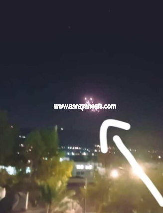 بالفيديو ..  مواطنون بالاغوار الشمالية يشاهدون انفجار بالجو داخل الأراضي المحتله