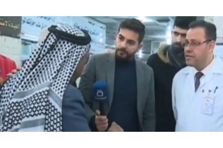 شاهد بالفيديو  ..  "مُسن عراقي" يشكو من الظلم فمات على الهواء مباشرة  ..  لقطات مؤثرة