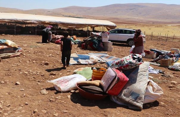 الاحتلال يداهم خيام الفلسطينيين في خربة ابزيق شمال طوباس
