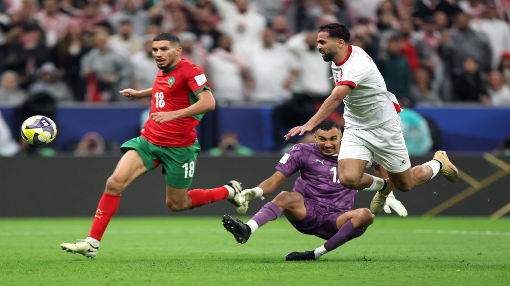 النشامى والمغرب ..  أشواط إضافية بعد انتهاء الوقت الأصلي بالتعادل