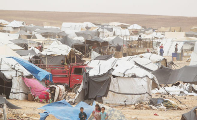 دول مانحة تبحث إيصال مساعدات جوا للسوريين على حدود الأردن
