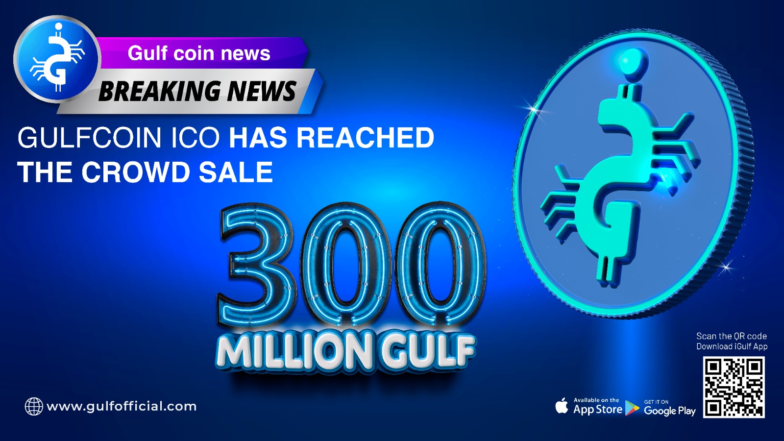 جلف تحقق هدفها الثاني والمبيعات تتخطى ٣٠٠ مليون GULF قبيل أيام من إدراج العملة في المنصات ابتداء من الأسبوع القادم 