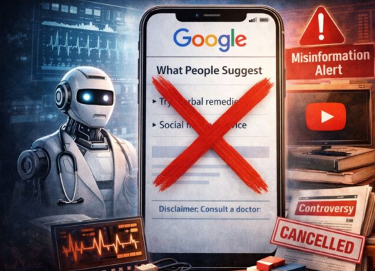 جوجل تلغي ميزة الملخصات الطبية المولّدة بالذكاء الاصطناعي