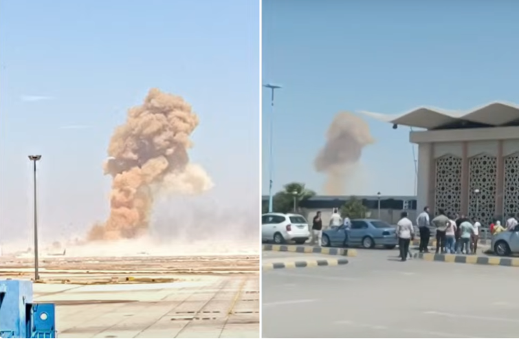 انفجار كبير قرب مطار دمشق