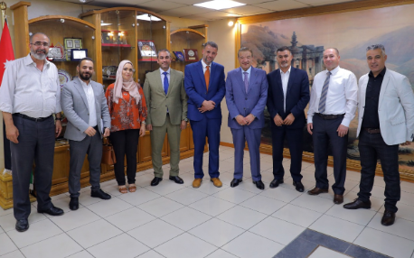 الدغمي يستقبل نقيب المحامين ورئيس رابطة الفنانين التشكيليين