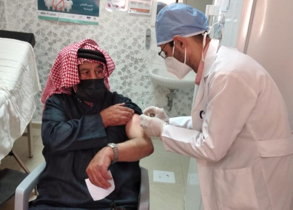 سهولة في الإجراءات خلال حملة التطعيم الوطني للقاحات كورونا في جرش