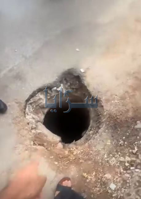 سقوط طالب داخل حفرة أثناء عودته من المدرسة بالرمثا ..  فيديو