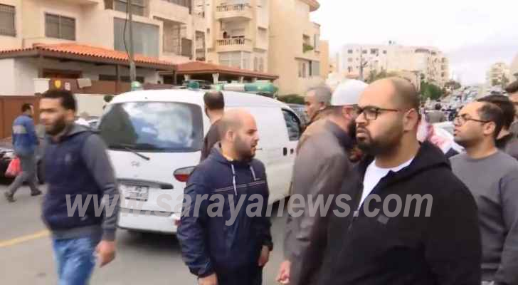  بالصور ..  تشييع جثامين ضحايا حادثة البحر الميت من مسجد الكالوتي بعمّان 