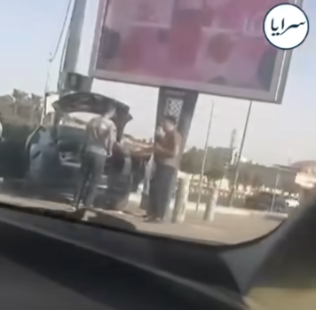 بالفيديو ..  اصطدام سيارة بعمود قرب مستشفى الملكة علياء
