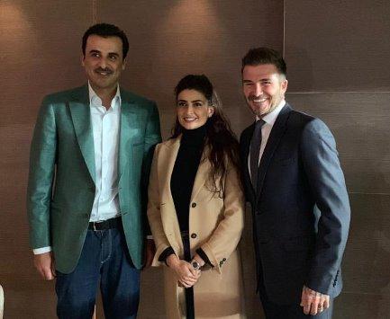 علا الفارس برفقة أمير قطر  تثير مواقع التواصل - صورة 
