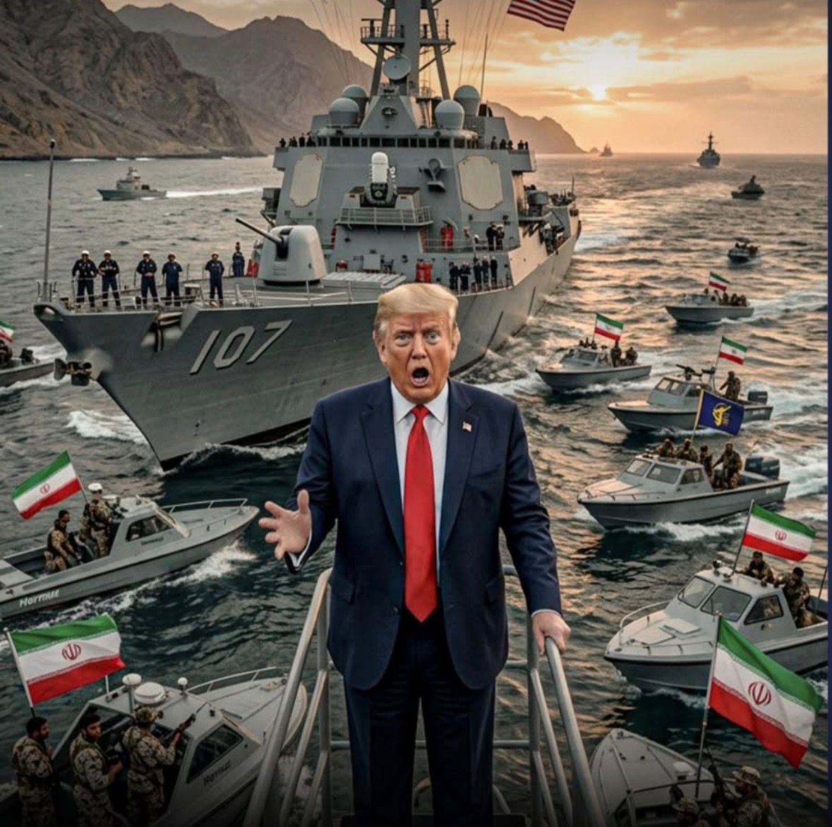 "ترامب يكذب" ..  صحيفة “وول ستريت جورنال” تكشف المستور: الزوارق الإيرانية ما تزال في هرمز!
