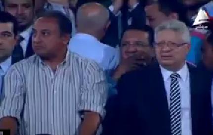 مرتضى منصور يشتم محمد كوفي (يلعن ميتين امك) لضياع ضربة الجزاء‬ فى مباراة السوبر المصرى