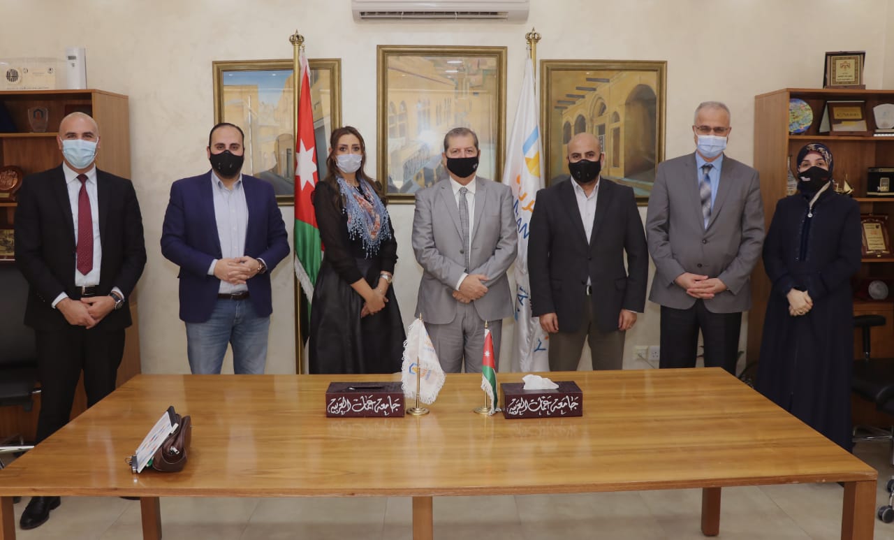 وفد من بنك القاهرة عمان يزور جامعة عمان العربية