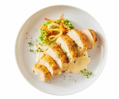 فيليه دجاج بصوص الرانش الكريمي