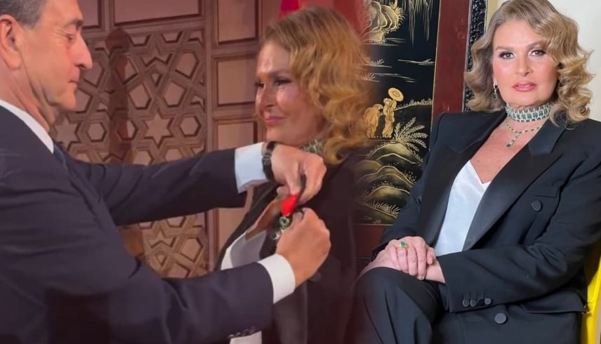 برتبة فارس ..  تكريم يسرا بأعلى وسام فرنسي  