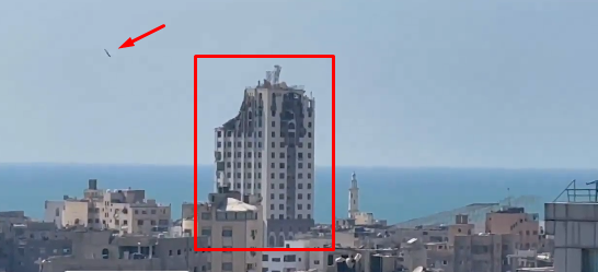 بالفيديو ..  شاهد لحظة تدمير الاحتلال لبرج الغفري في غزة  