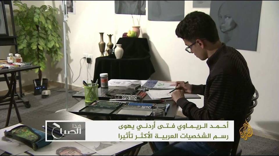 فنان أردني يحاكي الواقع بريشته  .. "صور"