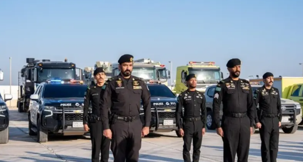 قوة أمنية سعودية تسجل حضورها في التمرين التعبوي الخليجي في الدوحة