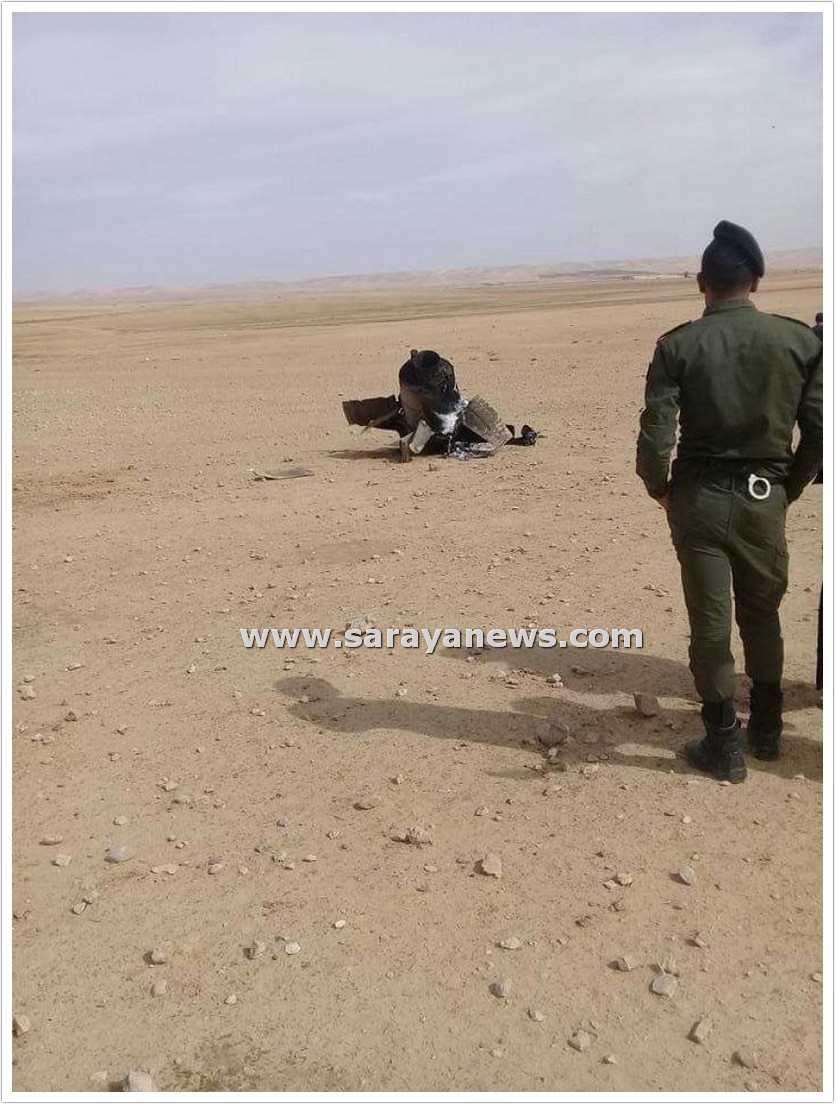 بالفيديو والصور  ..  عمان : الاجهزة الامنية تعثر على بقايا صاروخ في منطقة الجيزة 