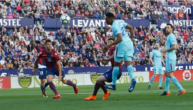 ليفانتي يذيق برشلونة طعم الخسارة للمرة الأولى في الدوري الإسباني