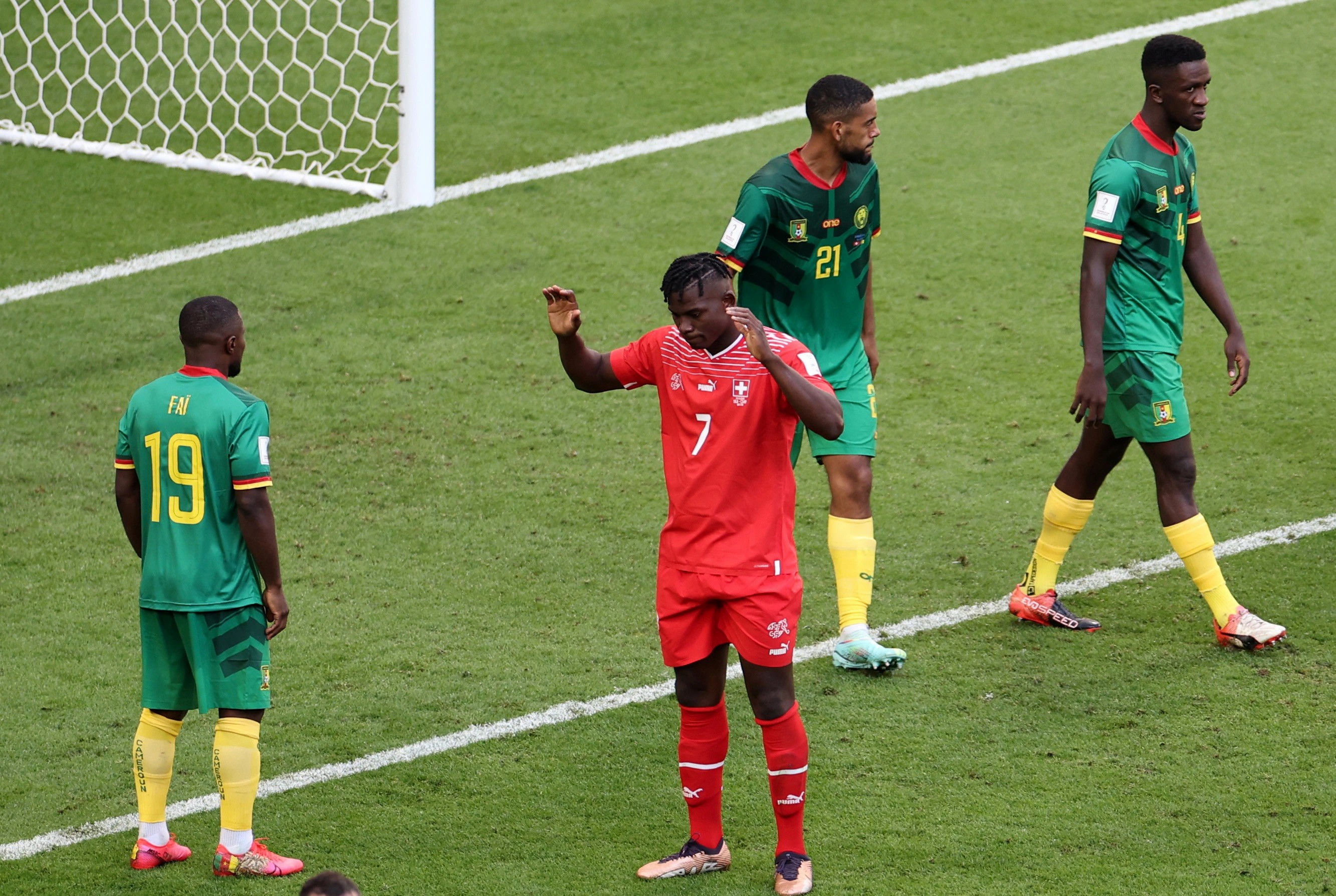 كأس العالم 2022 ..  سبب عدم احتفال مهاجم سويسرا بهدفه في الكاميرون 