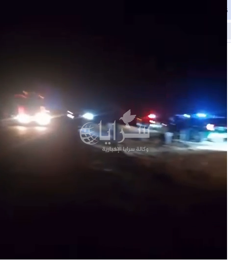 بالفيديو  ..  احتجاجات قرب معبر جابر رفضا لدخول الشاحنات الأردنية إلى سوريا 