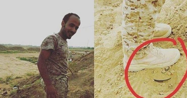 كيف أُنقذ هذا الجندي  من الموت بعدما داس على لغم ؟