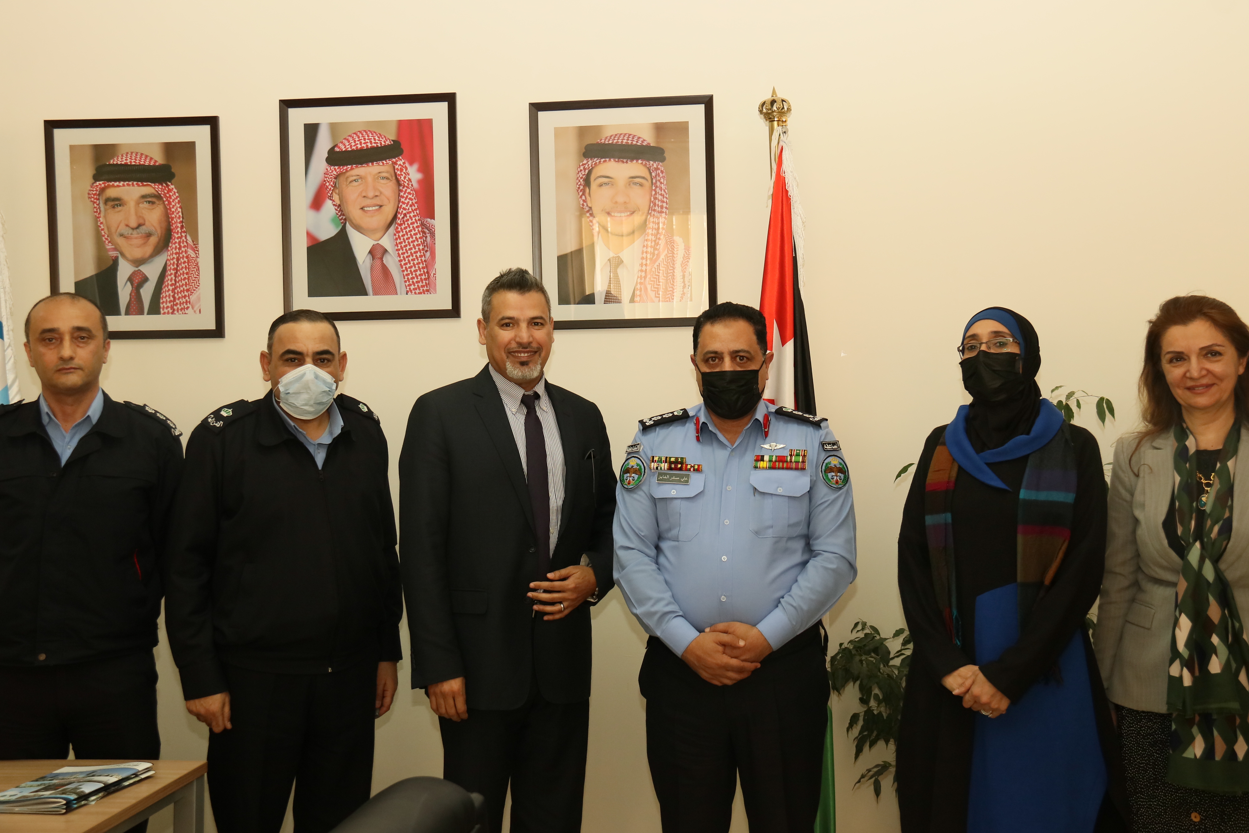بحث أوجه التعاون بين جامعة عمان العربية و مديرية الأمن العام