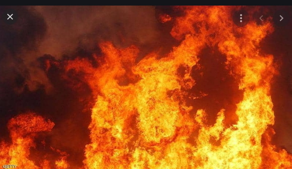 حريق فرشة اسفنجية  داخل نظارة المستشفى الكرك الحكومي
