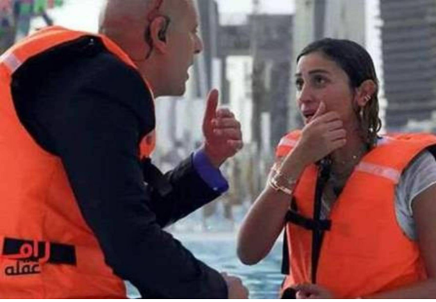 بالفيديو  ..  دينا الشربيني تراند بعد إصابتها وردّ فعلها من مقلب رامز جلال