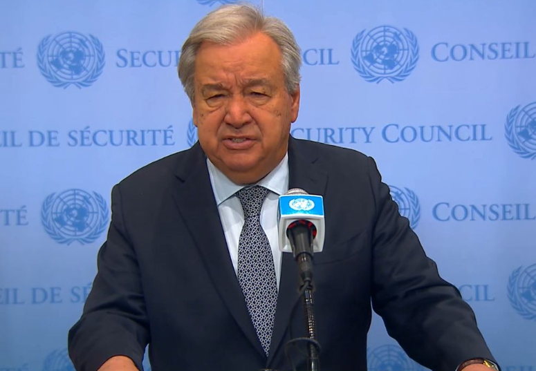 غوتيريش: إقامة الدولة الفلسطينية حق لا يمكن التنازل عنه