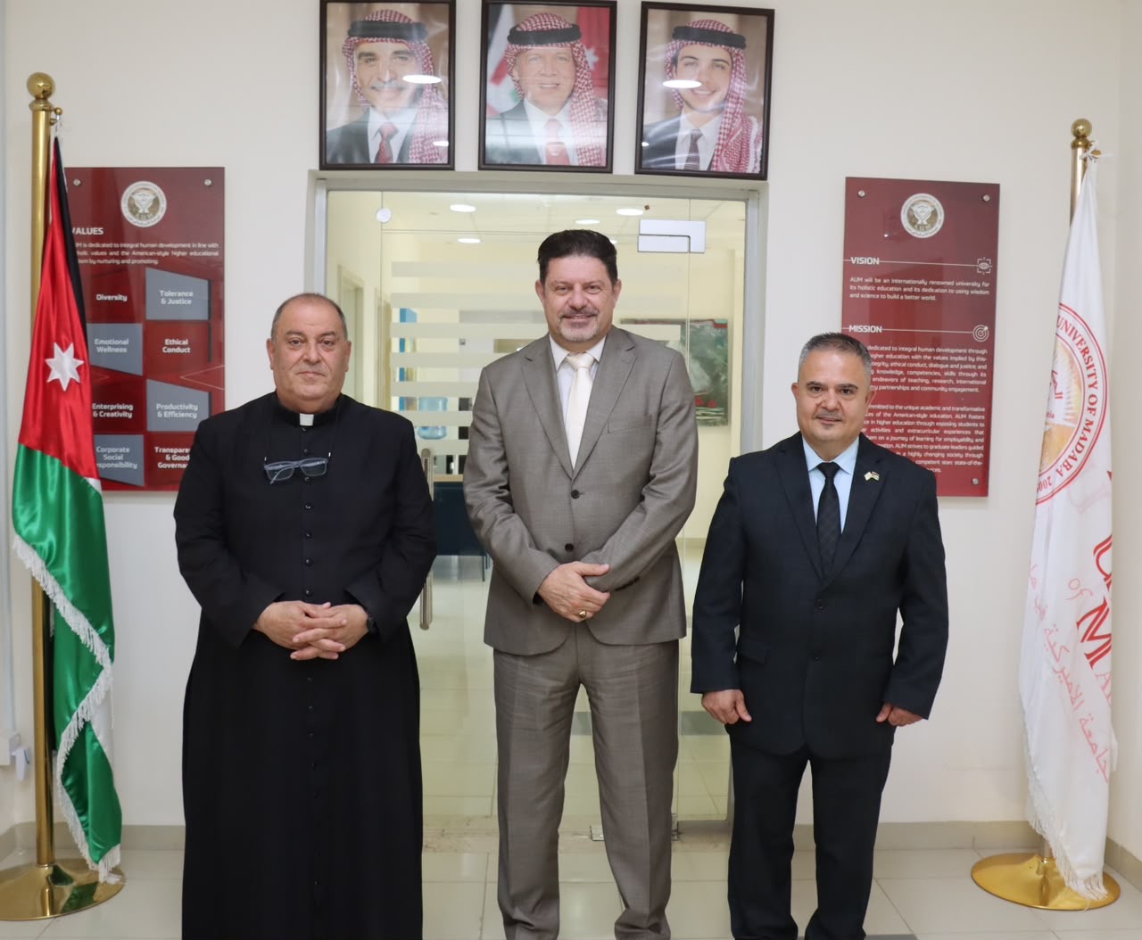 الجامعة الأميركية في مادبا تستقبل الأمين العام للأمانة العامة للمؤسسات التربوية المسيحية في الاردن