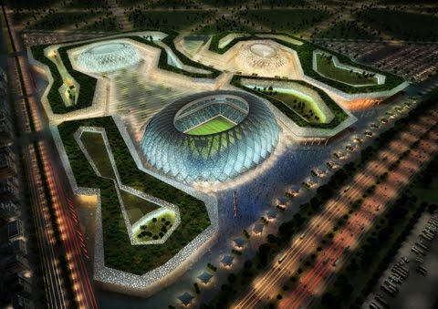 بالفيديو و الصور  ..  تصميمات هندسية خيالية لملاعب قطر استعداداً لكأس العالم (2022)