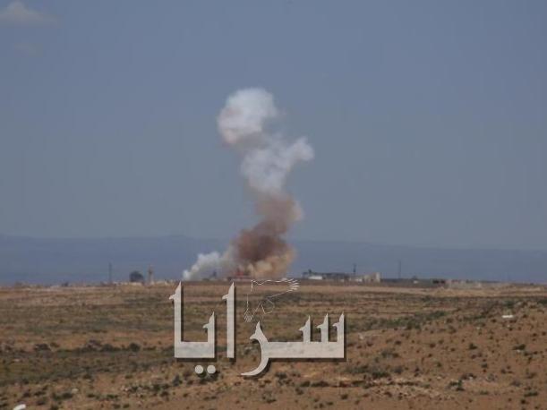 المفرق : اهالي بلدة سما السرحان ينزحون هرباً من الاشتباكات الحدودية  .. صور 