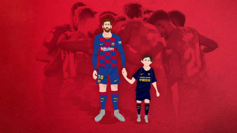 برشلونة يدعم الصين في مواجهة "كورونا"