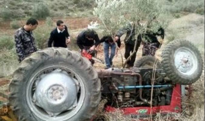 جرش : وفاة شخص اثر انقلاب "تركتور" عليه في برما