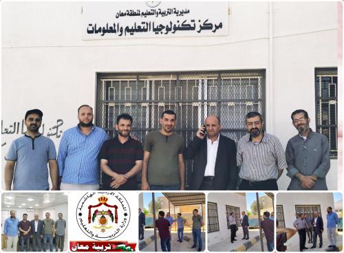  زيارة تفقدية لمدير تربية معان لقسم تكنولوجيا المعلومات و مصادر التعلم في المديرية