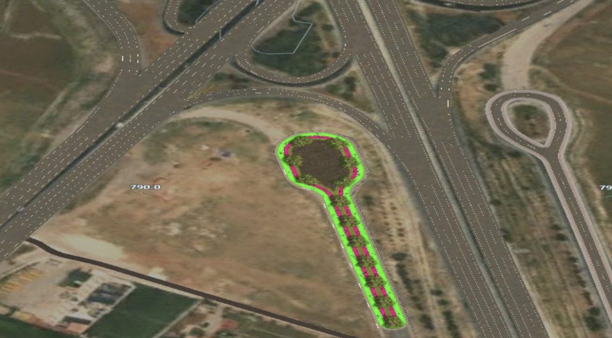 إغلاق جزئي لـ60 يوما  ..  بدء تنفيذ مسارات للمشاة والدراجات على طريق المطار .. صور