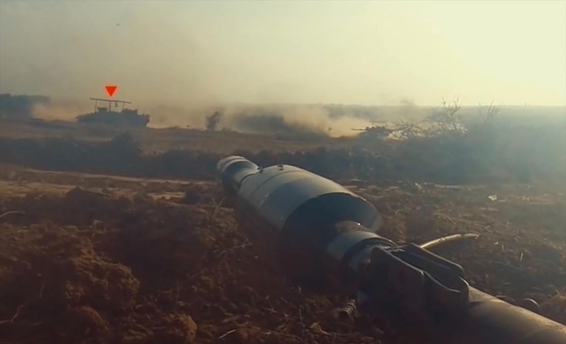 القسام تستهدف دبابة إسرائيلية جنوب غزة 