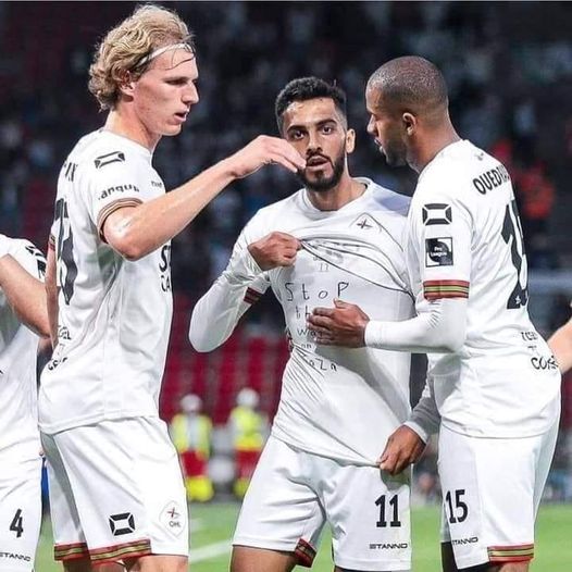 اللاعب الأردني المحترف في بلجيكا موسى التعمري يتضامن مع أهالي غزة  ..  "أوقفوا الحرب على ‫غزة‬" 