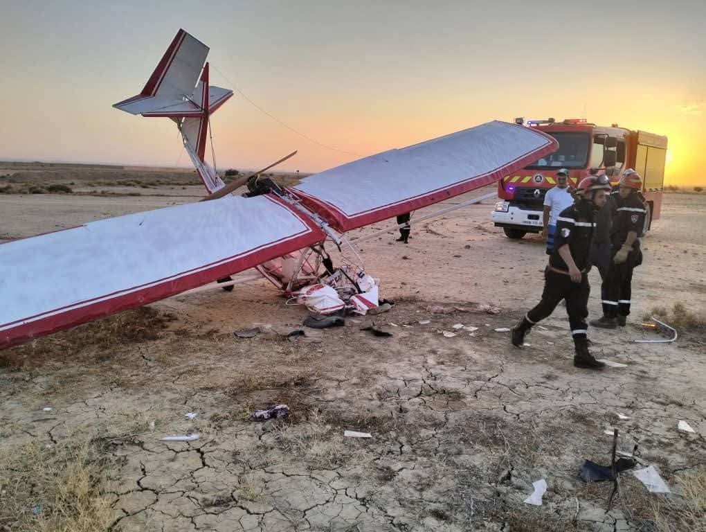 مصرع مهندس جزائري في حادث سقوط طائرة من صنعه ..  صور