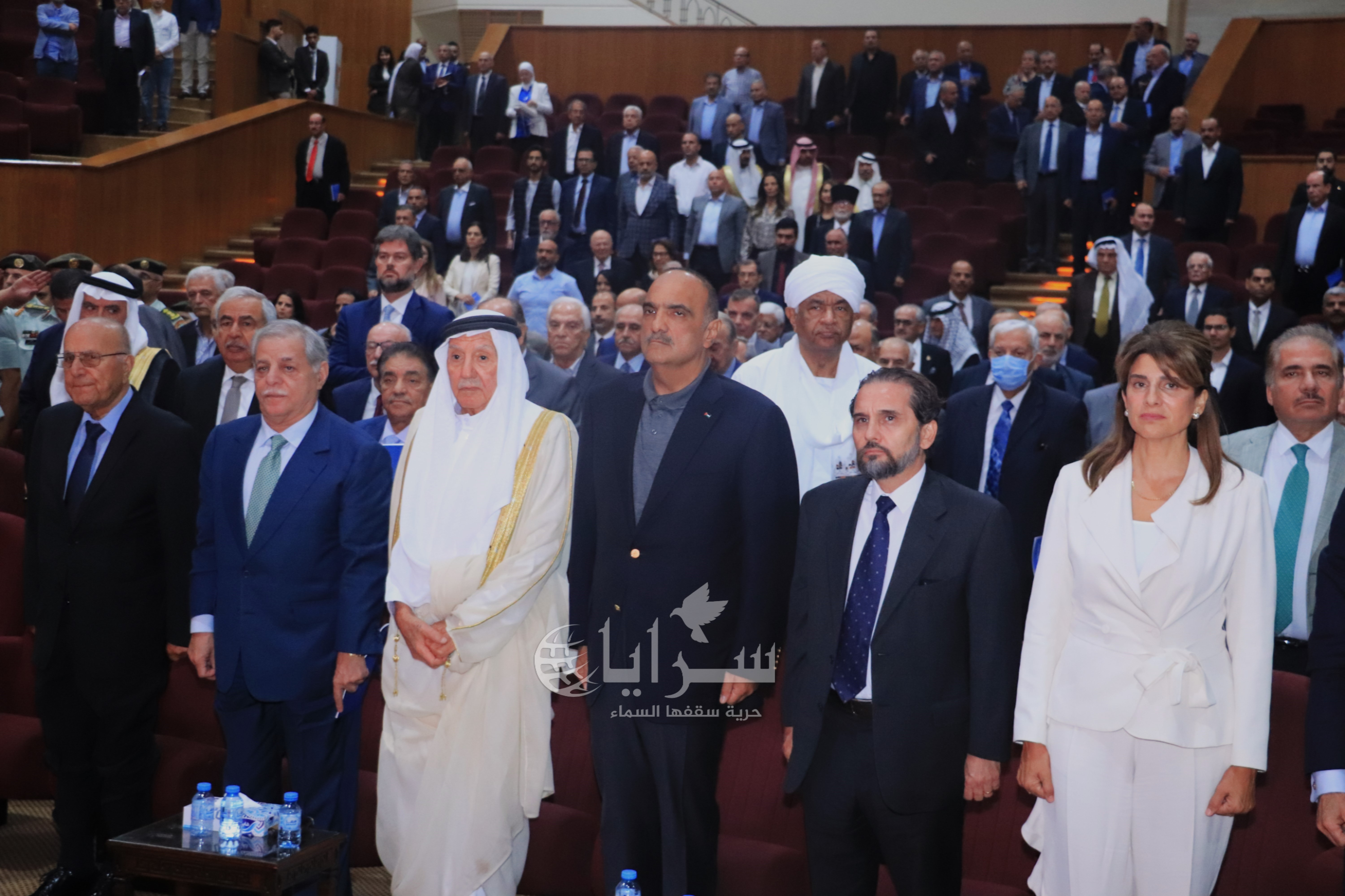 بالصور  ..  أميران وبشر الخصاونة و 6 رؤساء سابقون في حفل تأبين عبدالسلام المجالي 