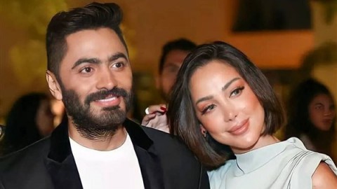 بسمة بوسيل تلغي متابعتها لتامر حسني على إنستجرام بعد حفل زفاف مثير للجدل